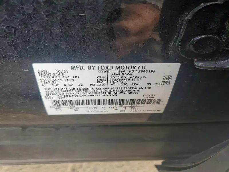 2021 FORD EXPLORER XLT  