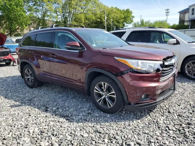 2016 TOYOTA HIGHLANDER XLE  