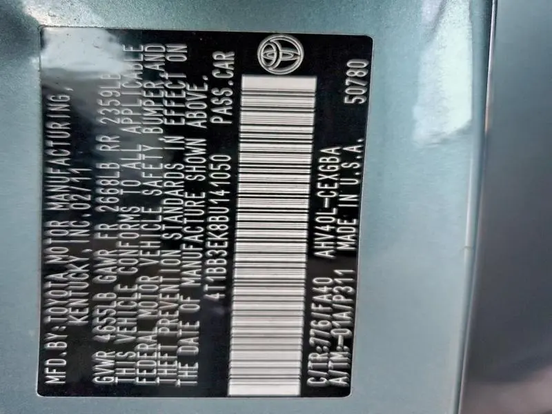 2011 TOYOTA CAMRY HYBRID  