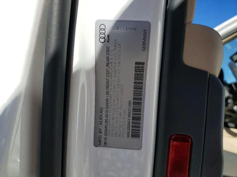 2019 AUDI A4 PREMIUM  