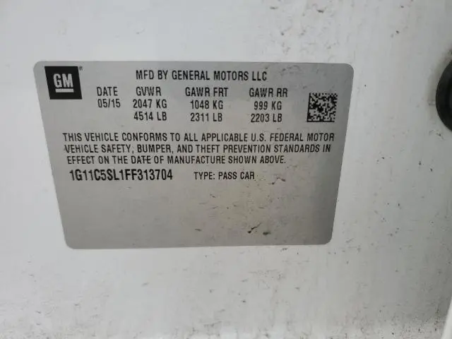 2015 CHEVROLET MALIBU 1LT