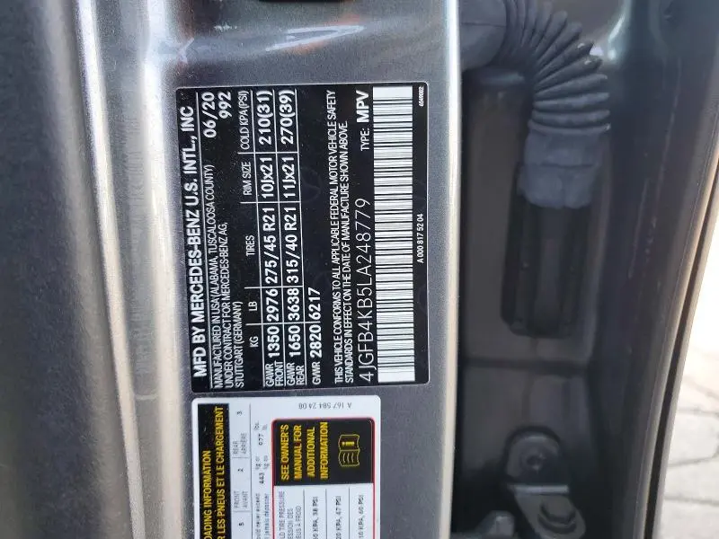 2020 MERCEDES-BENZ GLE 350 4MATIC  