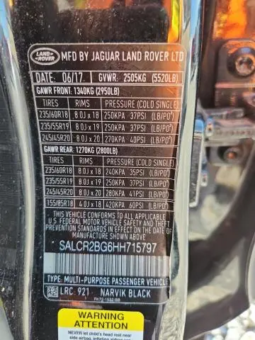 2017 LAND ROVER DISCOVERY SPORT HSE  