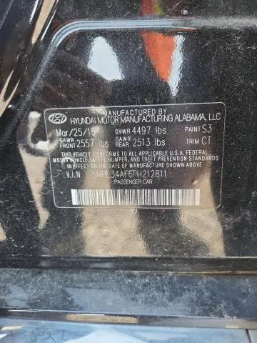2015 HYUNDAI SONATA SPORT  