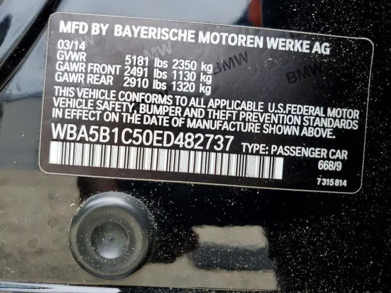2014 BMW 535 I  