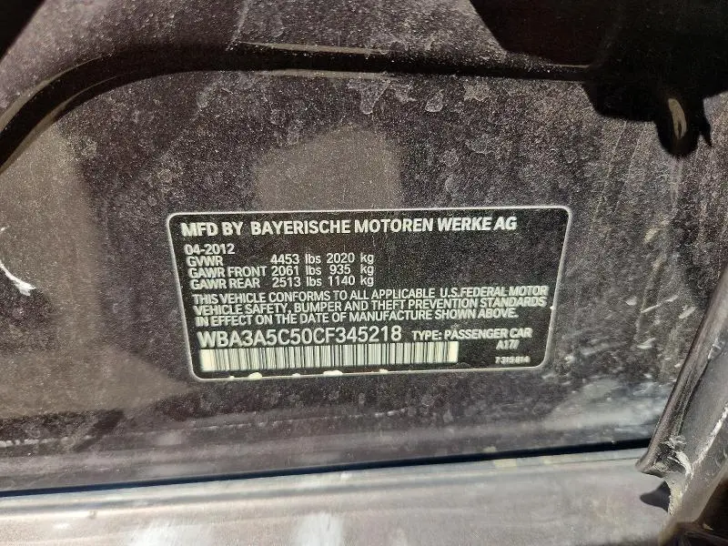 2012 BMW 328 I  