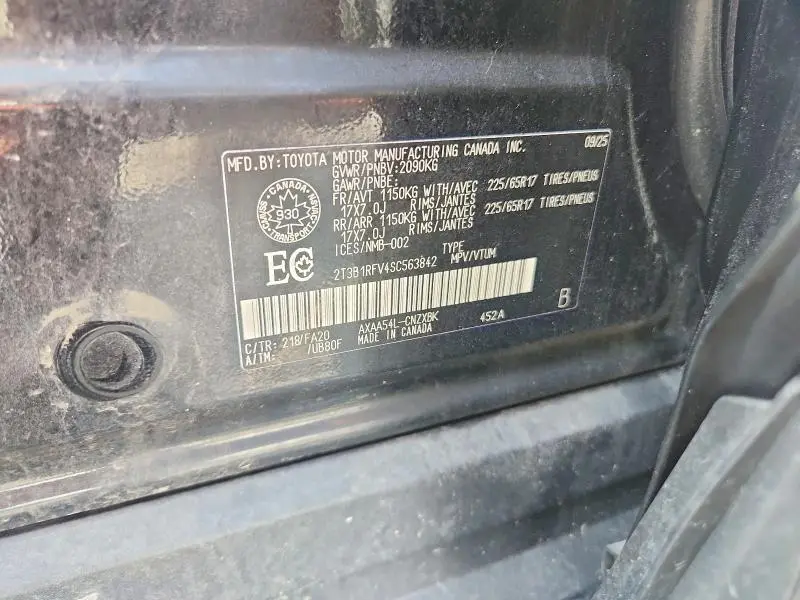 2025 TOYOTA RAV4 LE  