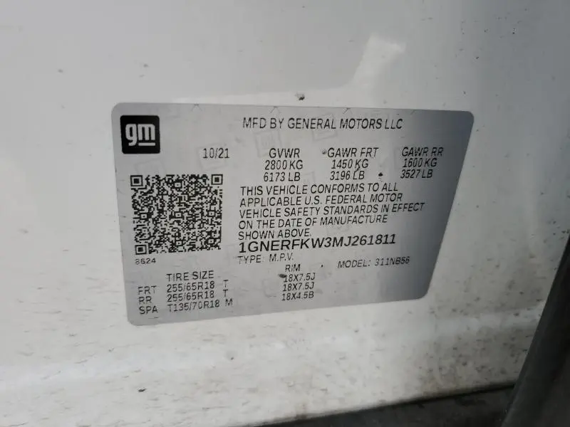 2021 CHEVROLET TRAVERSE LS  