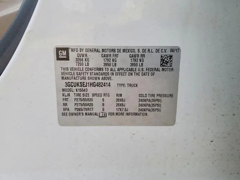 2017 CHEVROLET SILVERADO K1500 LTZ  