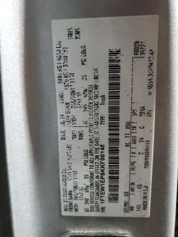 2019 FORD F150 SUPERCREW  