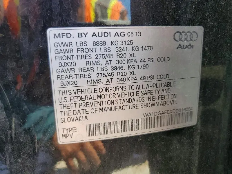 2013 AUDI Q7 PRESTIGE  