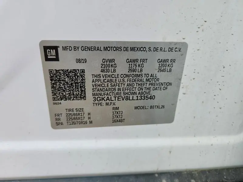 2020 GMC TERRAIN SLE  