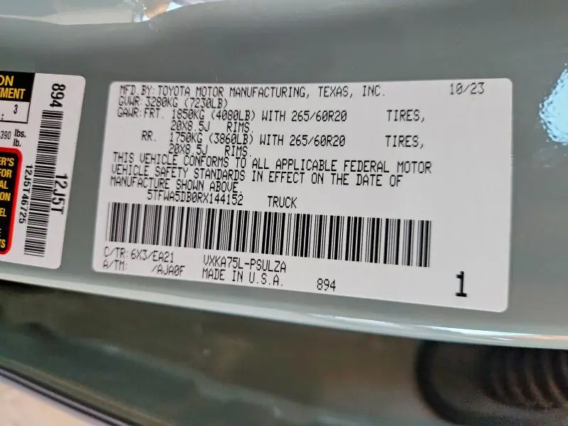 2024 TOYOTA TUNDRA LIMITED  