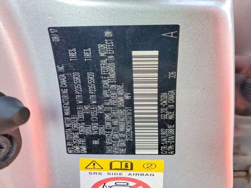 2017 LEXUS RX 350 BASE  