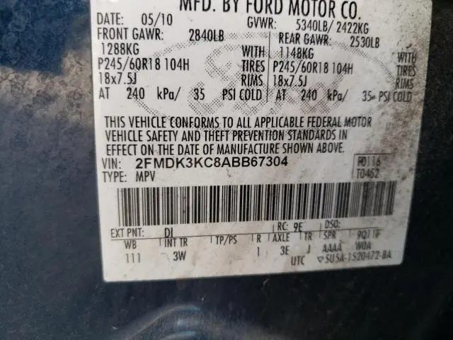 2010 FORD EDGE LIMITED  