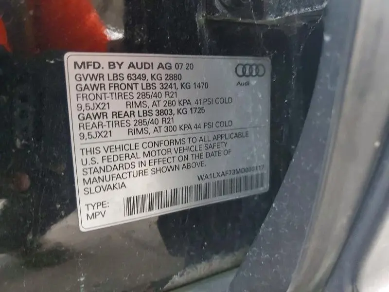 2021 AUDI Q7 PREMIUM PLUS  
