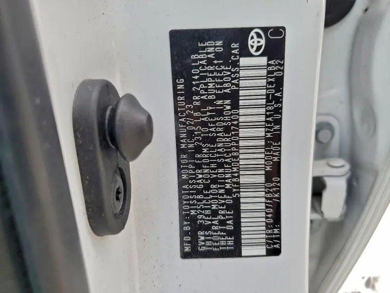 2023 TOYOTA COROLLA LE  