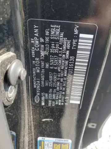 2015 HYUNDAI TUCSON LIMITED  