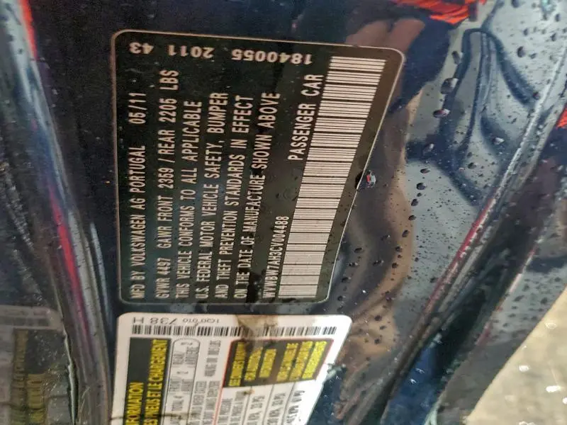 2012 VOLKSWAGEN EOS KOMFORT  