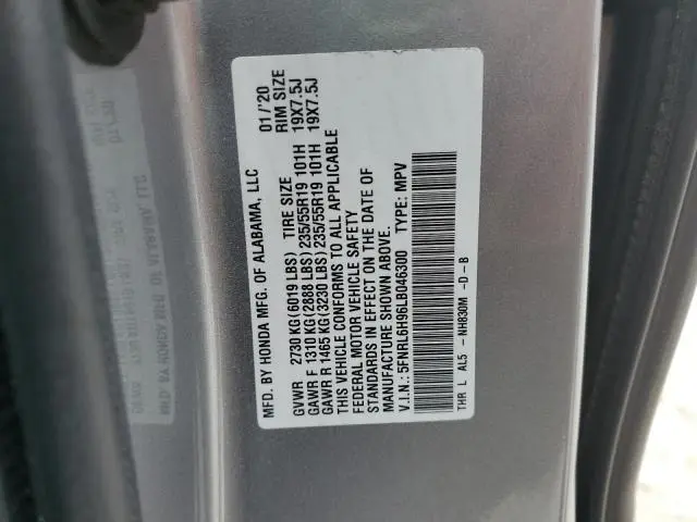 2020 HONDA ODYSSEY ELITE  