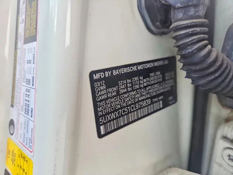 2012 BMW X3 XDRIVE35I  