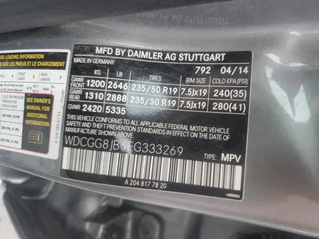2014 MERCEDES-BENZ GLK 350 4MATIC  