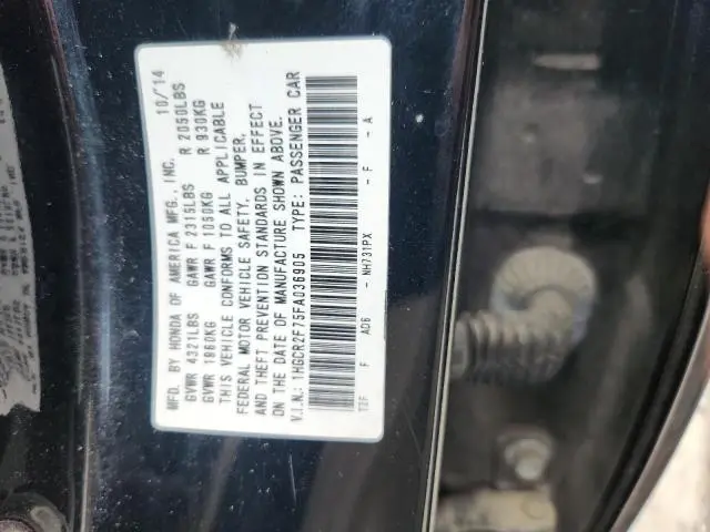 2015 HONDA ACCORD EX  