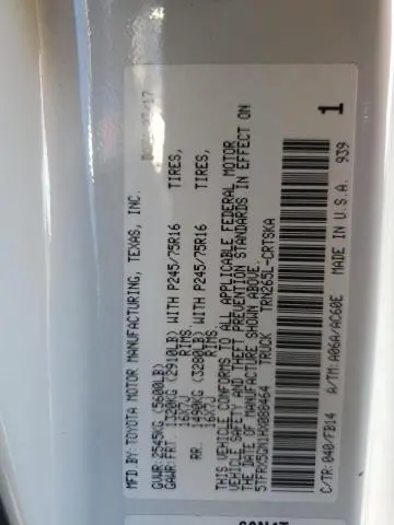 2017 TOYOTA TACOMA ACCESS CAB  