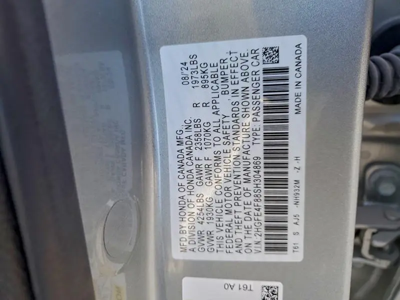 2025 HONDA CIVIC SPORT  