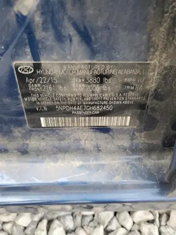 2016 HYUNDAI ELANTRA SE  