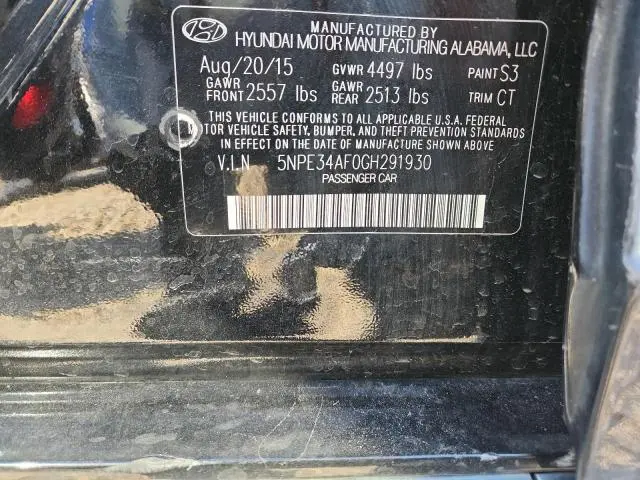 2016 HYUNDAI SONATA SPORT  