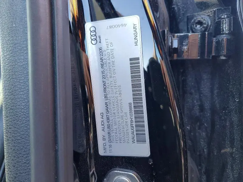 2017 AUDI A3 PREMIUM  