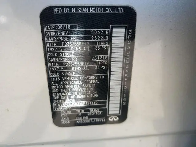 2019 INFINITI QX50 ESSENTIAL  