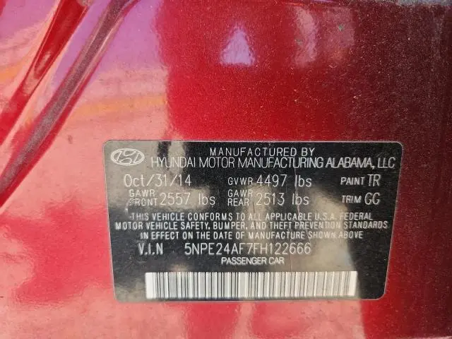 2015 HYUNDAI SONATA   