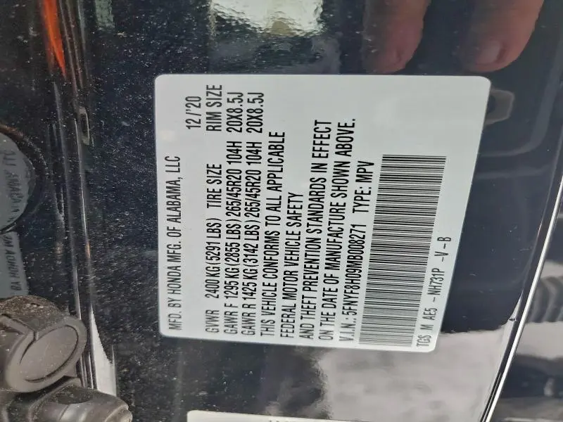 2021 HONDA PASSPORT ELITE  