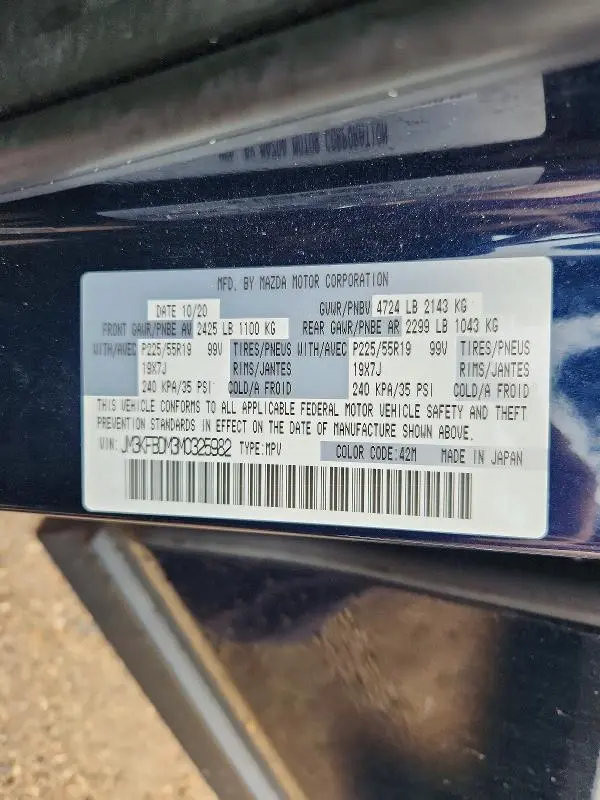 2021 MAZDA CX-5 GRAND TOURING  