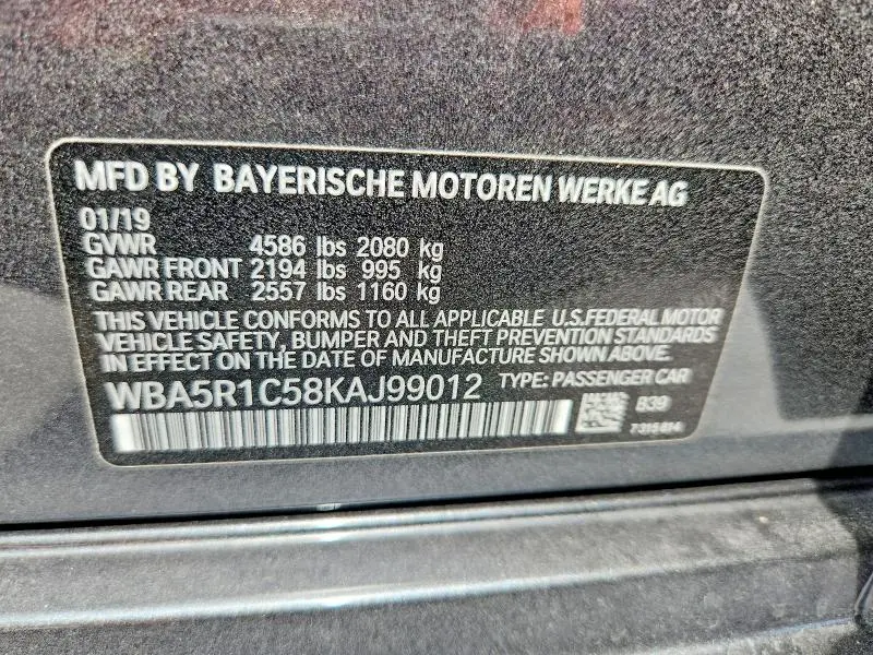 2019 BMW 330I   