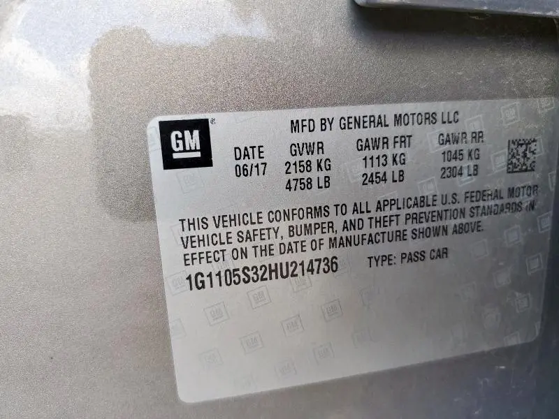2017 CHEVROLET IMPALA LT  