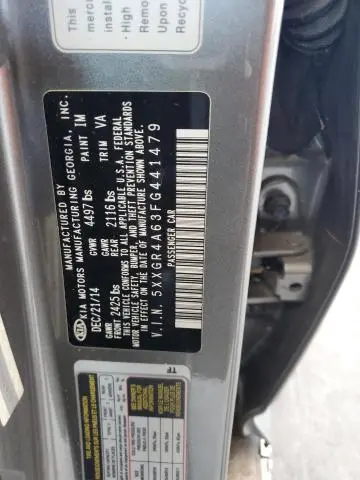2015 KIA OPTIMA SX  