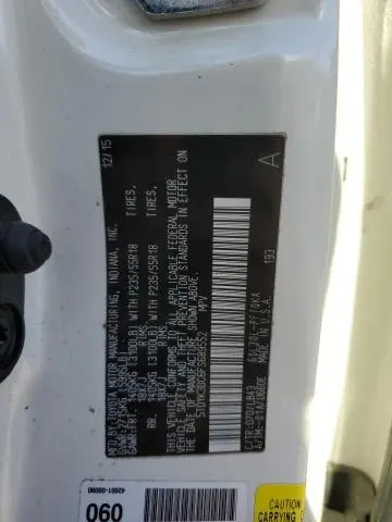 2015 TOYOTA SIENNA XLE  