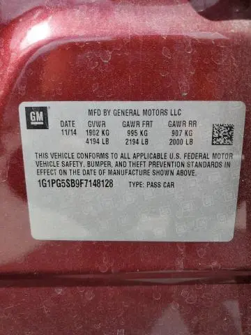 2015 CHEVROLET CRUZE LTZ  
