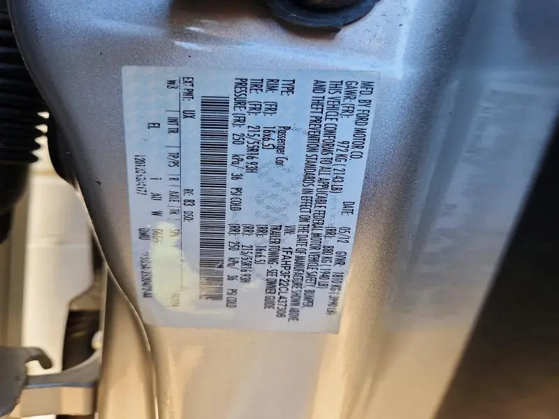 2012 FORD FOCUS SE  