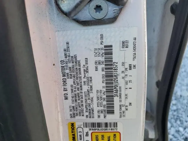 2016 FORD FUSION SE HYBRID  