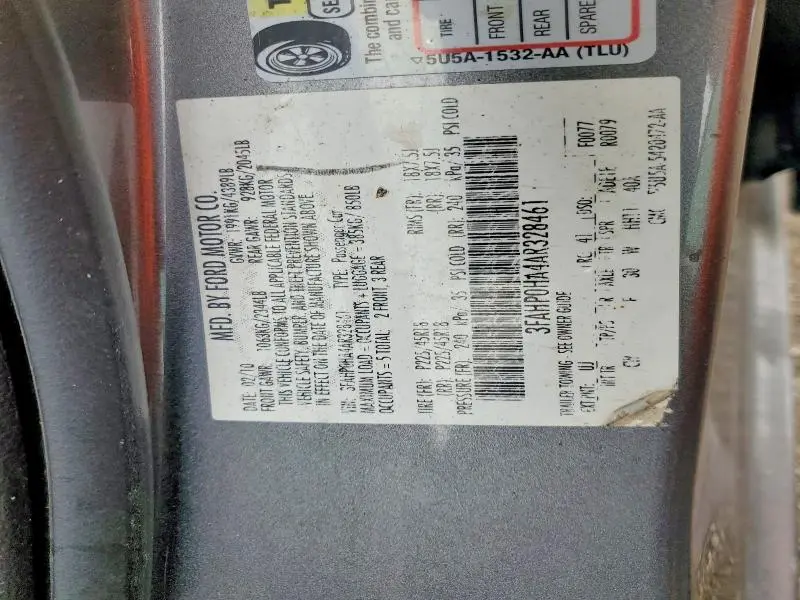 2010 FORD FUSION SE  