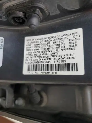 2014 HONDA CR-V LX  