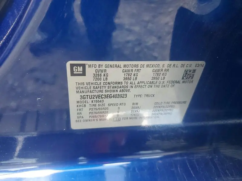 2014 GMC SIERRA K1500 SLT  