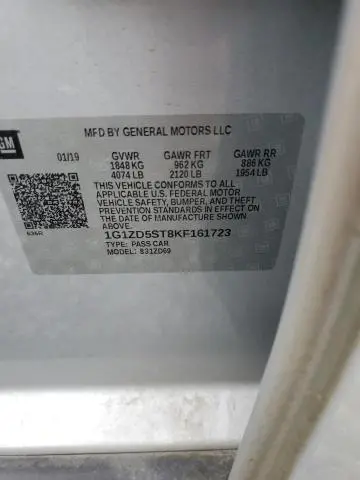 2019 CHEVROLET MALIBU LT  
