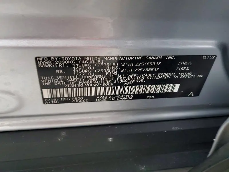 2023 TOYOTA RAV4 LE  