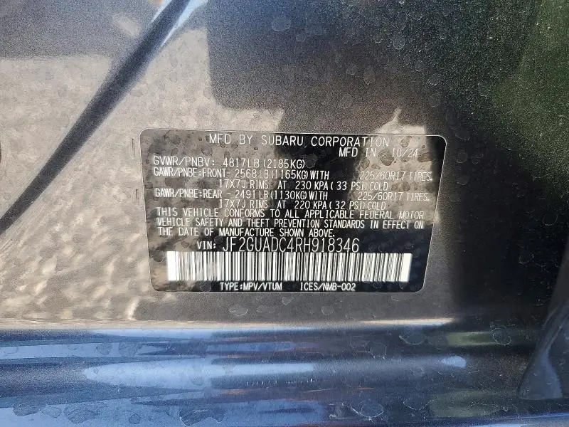 2024 SUBARU CROSSTREK PREMIUM  