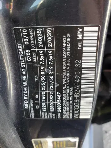 2010 MERCEDES-BENZ GLK 350 4MATIC  